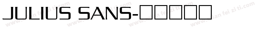 JULIUS SANS字体转换